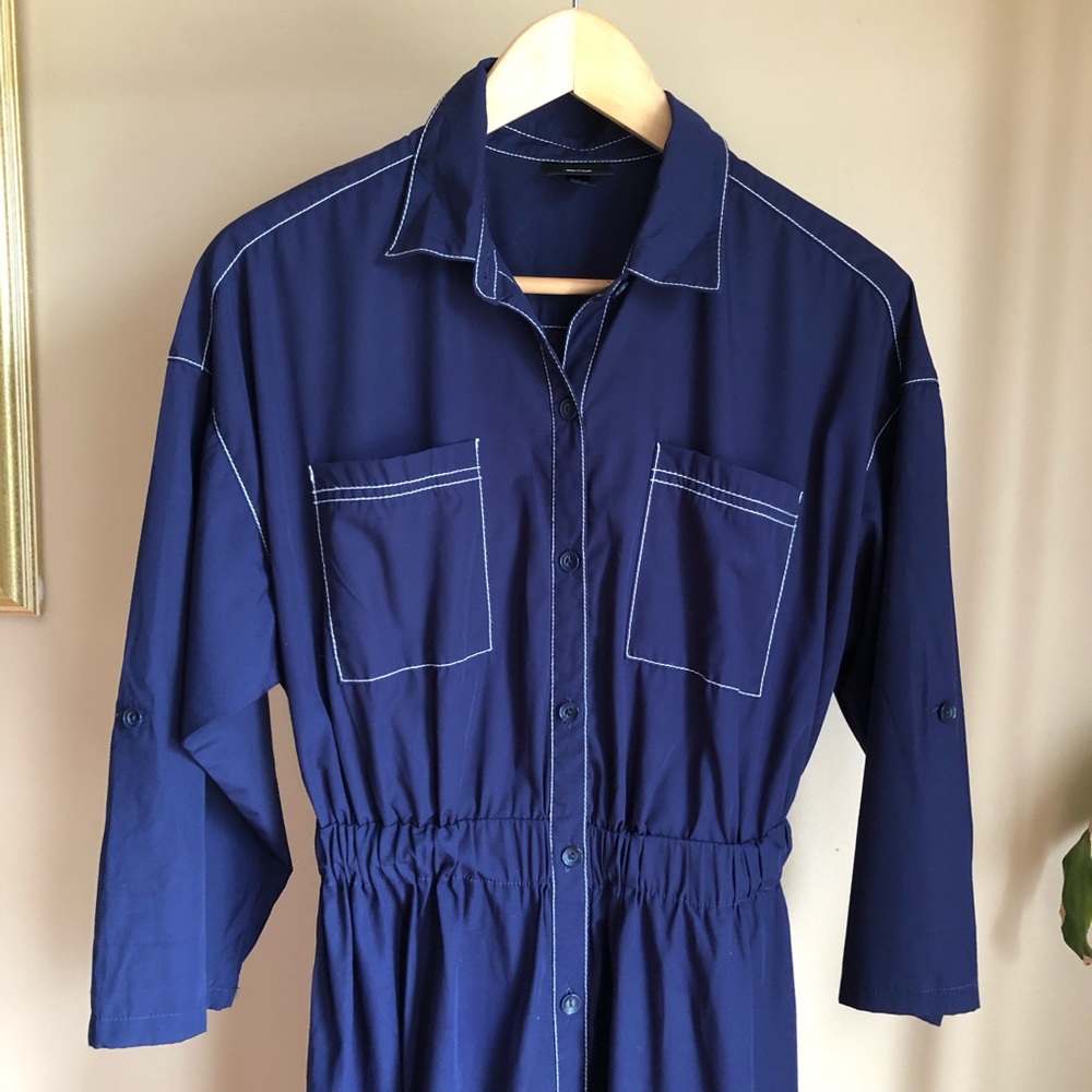 Navy Utility Dress - Picture 2 of 5